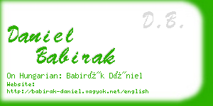 daniel babirak business card